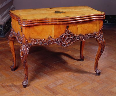 Carved card or games table, by David Roentgen, 1743-1807, German by German School